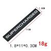 Supercharged Letter Car Sticker Emblem Auto Badge Decal