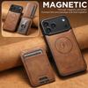 Для Magsafe Чехол Для iPhone 17 Pro Max 14 12 13 15 16 Pro Max Plus Кожаный Кошелек Слоты для Карт Магнитная Задняя Крышка K0026