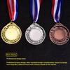 10-50PCS Metal Award Medals with Neck Ribbon Gold Silver Bronze Encourage Badge for Sports Game Competition Prizes Souvenir Gift