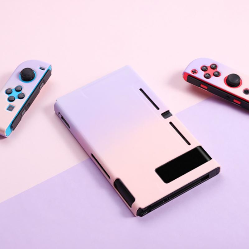 VAORLO Защитный корпус градиентного цвета для переключателя NS NX, чехол из жесткого пластика, задняя крышка, пыленепроницаемый, защита от падения