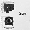 2x 3" 72W LED Light Pods Truck ATV UTV Offroad Driving Fog Lamp Spot Flood Beam