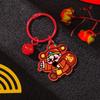 Cute The God of Wealth Keychain Lucky Chinese Style Keyring The God of Fortune Pendant  Bag Hanging