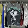 Godspeed American High Street Loose Teen Couple Crew Neck Pullover Casual Commuter Ins Short Sleeve