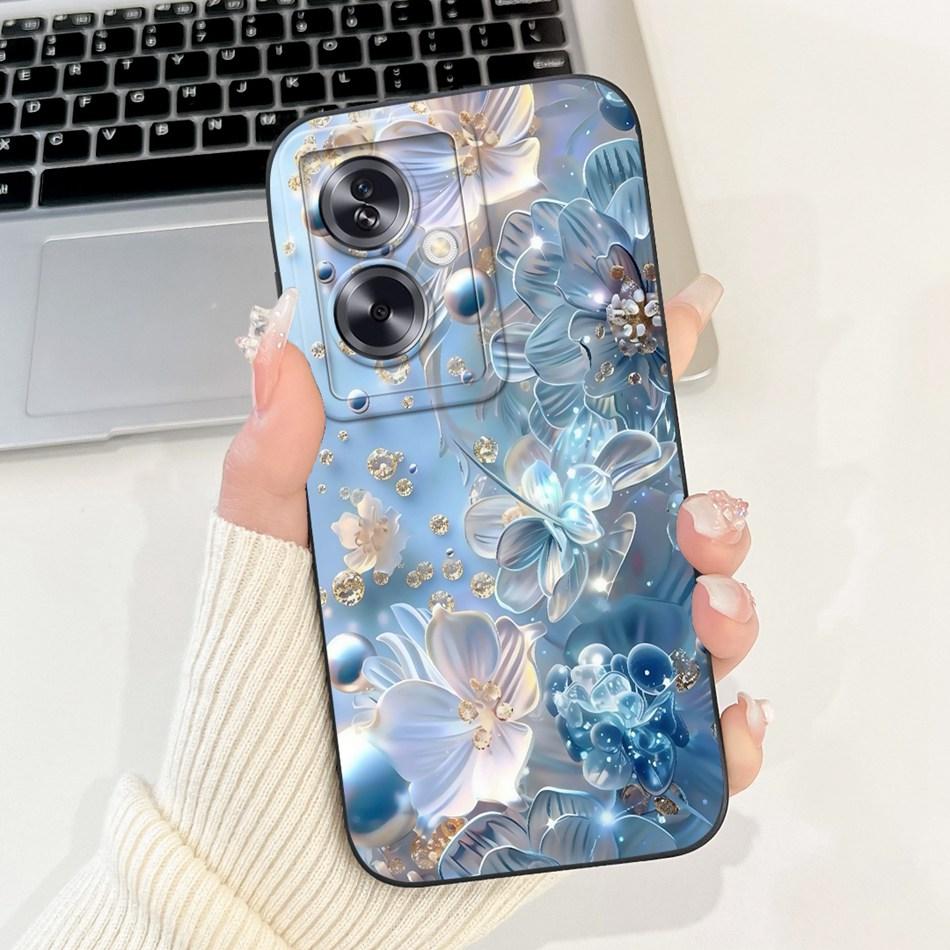 Для OPPO A79 5G Красивый Чехол для Телефона с Рисунком Розы и Бантом Для Oppo A79 5G CPH2553 CPH2557 Ударопрочные Мягкие Силиконовые Чехлы