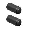 2pcs Home Accessories Replacement Parts Wireless Mic Mic Battery Cover Microphone Cover Screw On Cap