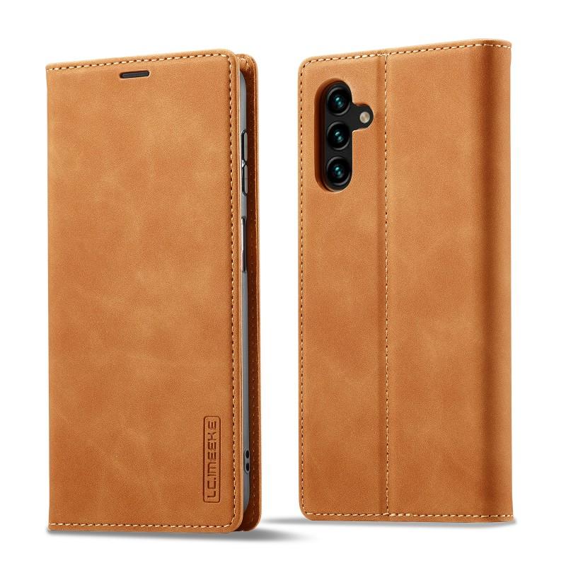 Кожаный чехол-книжка для Samsung A37 A57 A17 A36 A56 A16 A14 A34 A54 A73 A33 A53 A13 A32 A72 A55 A35 A15 с магнитной застежкой