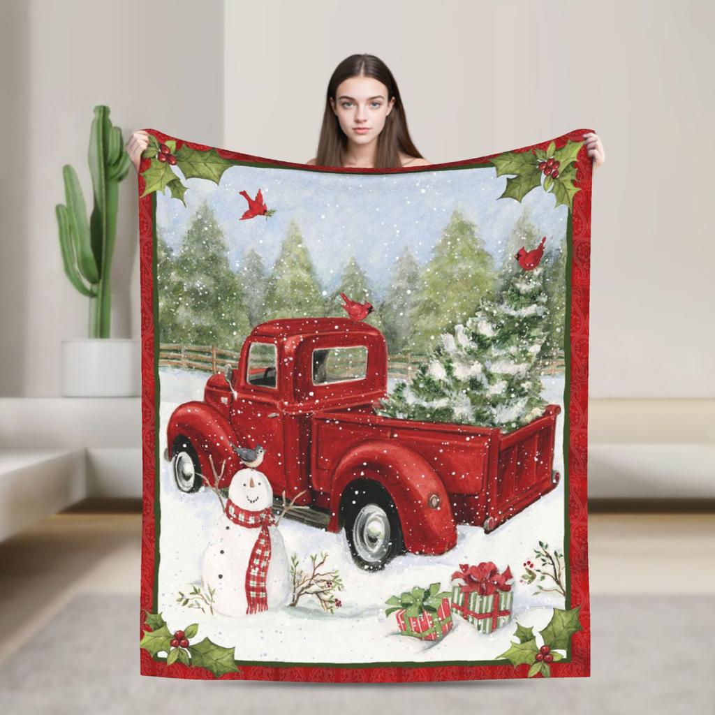 Рождественский плед для собаки и кошки флисовый весенне-осенний нордический с надписью "Счастливого Рождества" и "С Новым годом" тонкий плед для дома офиса покрывало