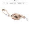 Monchéri [Simple Basic Color Leash] Dog Leash for Small Dogs (FREE/Beige) Adjustable Size, 2-Way, Sash-Style, for Walks and Outings