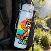 1PC Six Seven Bruh Tiger Letter 750ml Color Plastic Sports Water Bottle Leakproof Flip Straw Lid Suitable for Sports Office Home Use