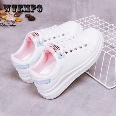 Женская весенне-осенняя белая обувь на толстой подошве, студенческая универсальная спортивная обувь, корейская версия, обувь в стиле Харадзюку