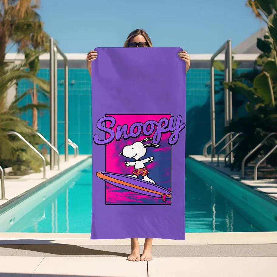 Beach Towels S-Snoopyes Bathroom Gym Towel Turban for Hair Drying Sauna Personal Care Spa Large Bath Accessories Home Quick Set