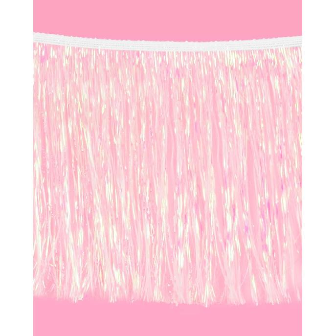 xo, Fetti White Iridescent Fringe Banner - 5 Ft. | Bachelorette Party Decorations, Birthday Party Decor, Baby Shower Supplies, Photo Booth Banner
