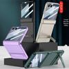 Тонкий чехол для Samsung Z Flip7 с подставкой Triumph, полная защита, защита от падений, однотонный, защита шарнира