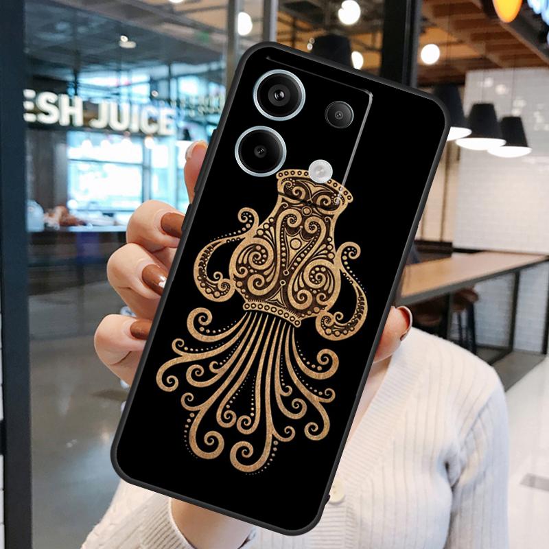 Чехол со знаком зодиака для Xiaomi Redmi Note 13 Pro 12 11 9 10 Pro 12S 11S 10S Redmi 13 12 10C 12C 13C