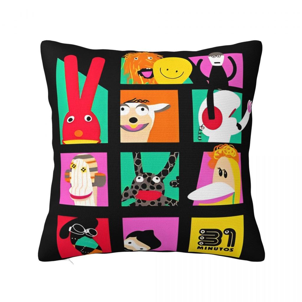 31 Minutos Pillow Cases 31 Minutes Chilean Comedy Cushion Cover Vintage Zipper Decor Pillowcover For Home 40X40Cm