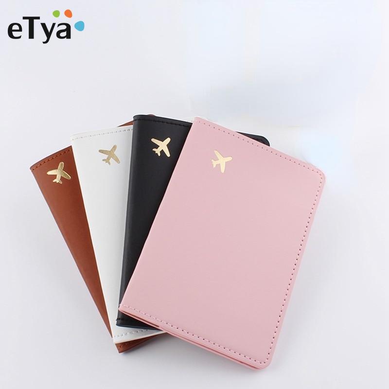 14*10cm PU Leather Passport Cover Case Holder with ID Credit Card Slot Card Document Pocket Wallet for Travel Passport Sleeve