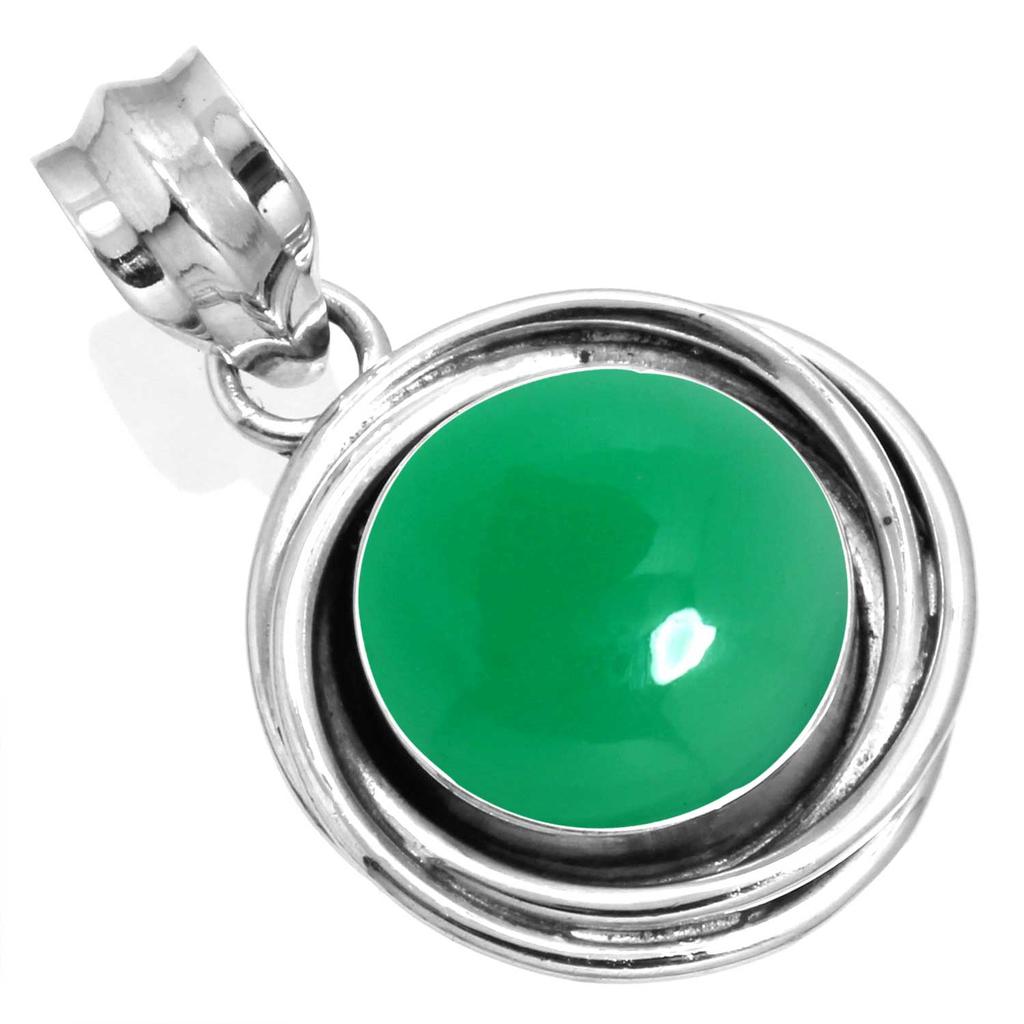 925 Sterling Silver Pendant Women Gemstone Handmade Jewelry Wedding Gift Amber Amethyst Black Onyx Carnelian Garnet Quartz Green Onyx Gold Stone