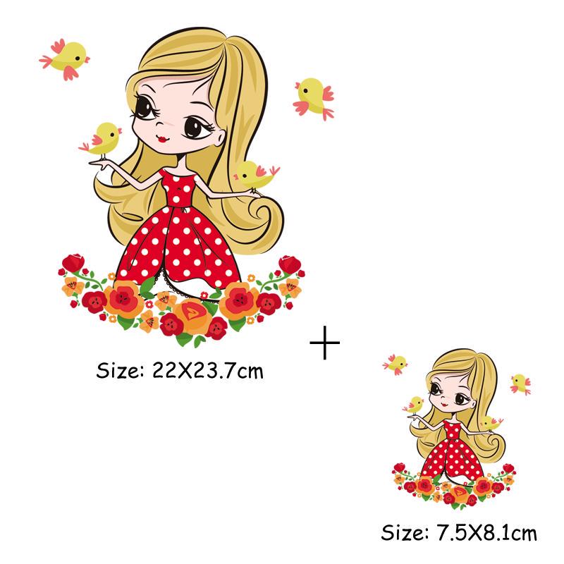 Термонаклейки на одежду для девочек