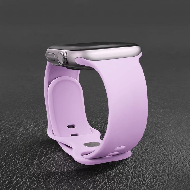 Спортивный силиконовый ремешок для Apple Watch Bands 44мм 46мм 42мм 45мм 41мм 49 40мм Ремешок Браслет iWatch series 10 11 9 8 7 ultra 3 SE