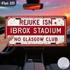D Flat pc IBROX STADIUM Винтажная металлическая настенная табличка Ретро-дизайн стадиона Подходит для декора гаража, мужской комнаты, спортбара Прочная