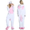 Colorful Rainbow Unicorn Kigurumi Homewear Nightgown With Shoes Women Men Pajama Costume Sleepwear Party Clothes Overalls for Adult Animal Cosplay