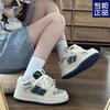 2025 Spring and Autumn New Retro Hong Kong Style Bread Shoes Women's Fashion Trend Versatile Casual Board Shoes Student Denim Canvas Shoes
