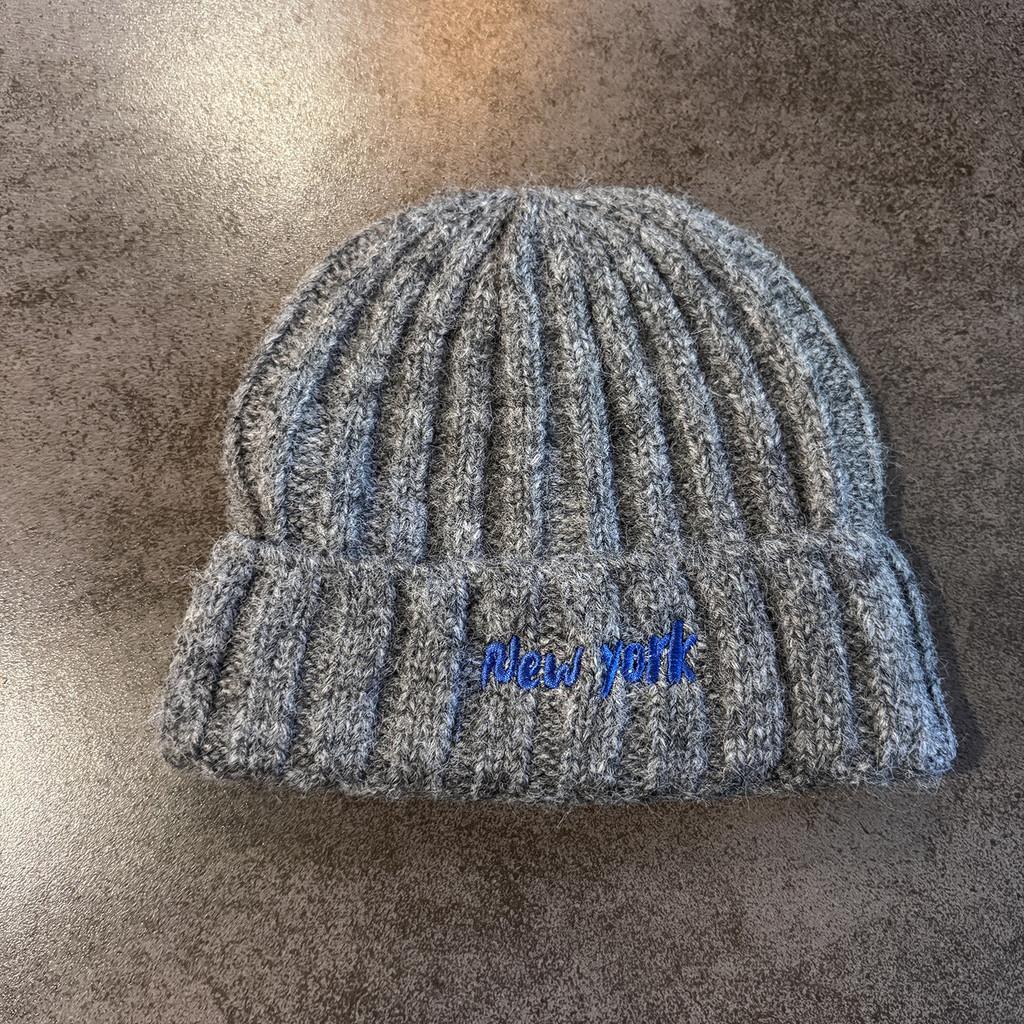 Lettering York New Knitted Hat With Windproof Warmth For Casual Gift Fashion