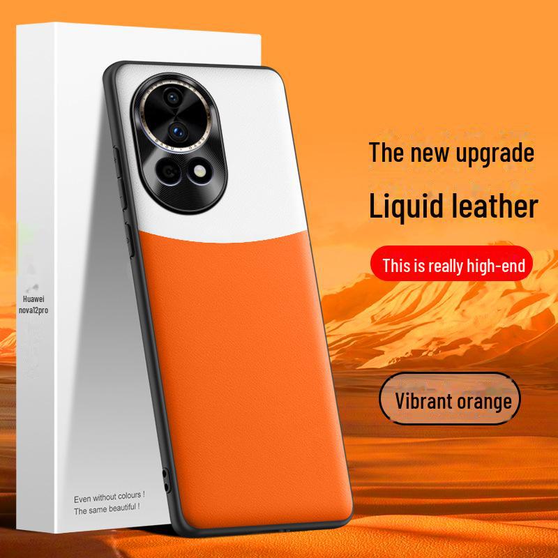 Защитный чехол из жидкой кожи для Huawei Nova 12 Pro от падений