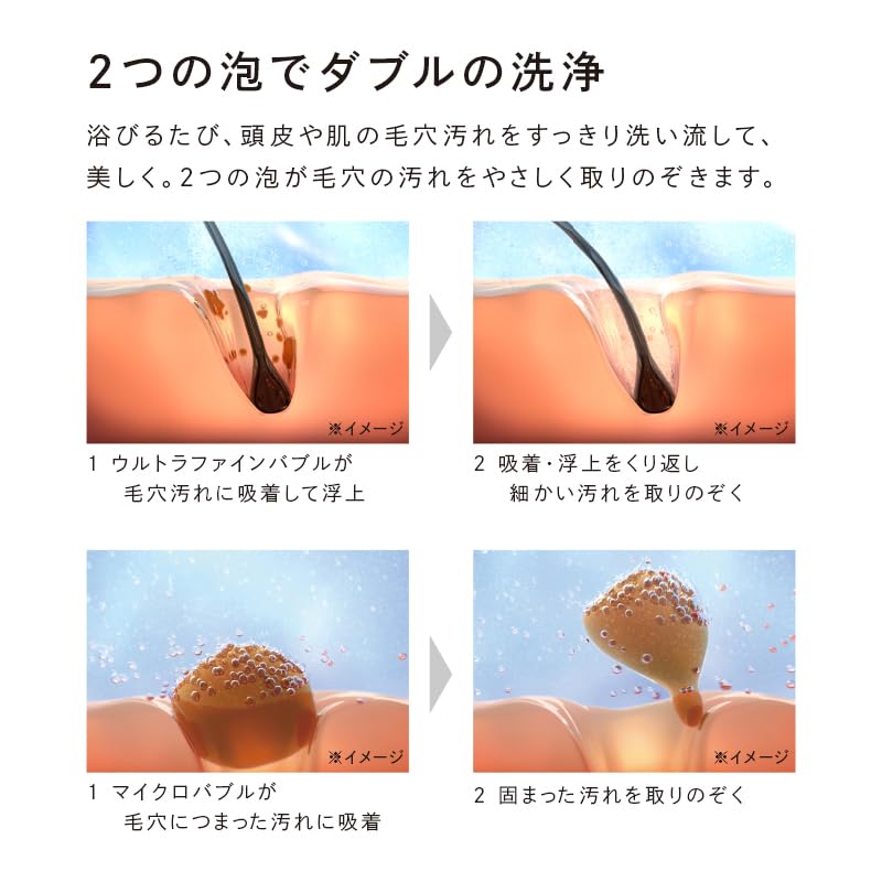 ReFa FINE BUBBLE ONE Экономичная душевая лейка в комплекте