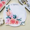 20pcs/Pac 33*33cm 2-Ply Disposable Party Napkin Floral Pattern
