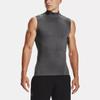Under Armour Спортивная рубашка с высоким воротом без рукавов, компрессионная, мужская, серая 1361521-090