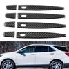 8x Накладки на наружные ручки дверей из углеродного волокна для Chevrolet Equinox 2018-