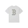 Новая унисекс футболка MLB Boston Red Sox, светло-серая меланжевая, 3ATSM0233-43MGL