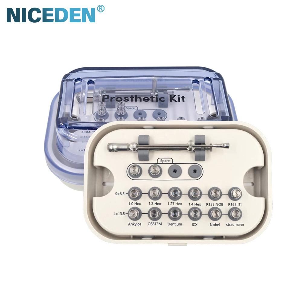Niceden Стоматологическое оборудование Имплантологический динамометрический ключ / Лабораторный абатмент Набор для удаления винтов зубного имплантата Динамометрическая отвертка