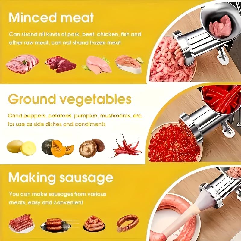 Мясорубка, ручная мясорубка, ручная мясорубка, настольная мясорубка для свинины, воронка для наполнения колбас, кухонные инструменты с ручным управлением