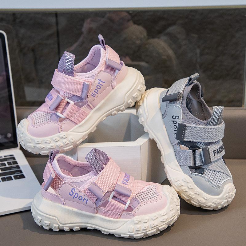 Baotou Breathable Sandals Summer 2025 New Children's Soft-soled Fashion Net Shoes Boys and Girls Sports and Leisure Shoes