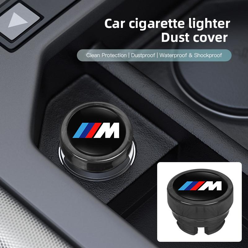Декоративная крышка прикуривателя для BMW - Пластиковая, пылезащитная, с логотипами