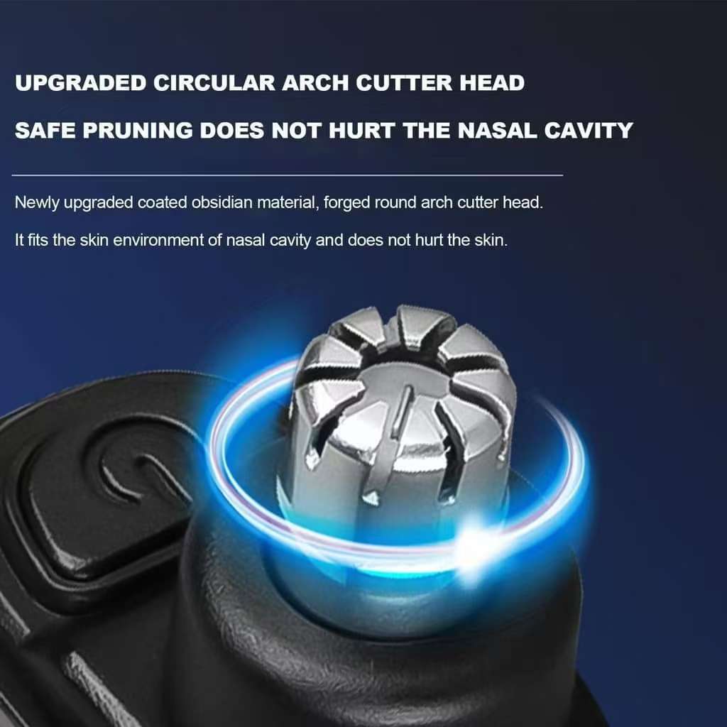 Электрический бытовой триммер для носа, чистка, удаление волос в ноздрях, перезаряжаемая цифровая бритва, круглая головка, съемный