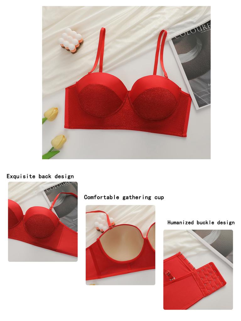 European and American Style Women Underwear Top Sexy Lingerie Gathering Push-Up Bra Teen Girls' Brassiere