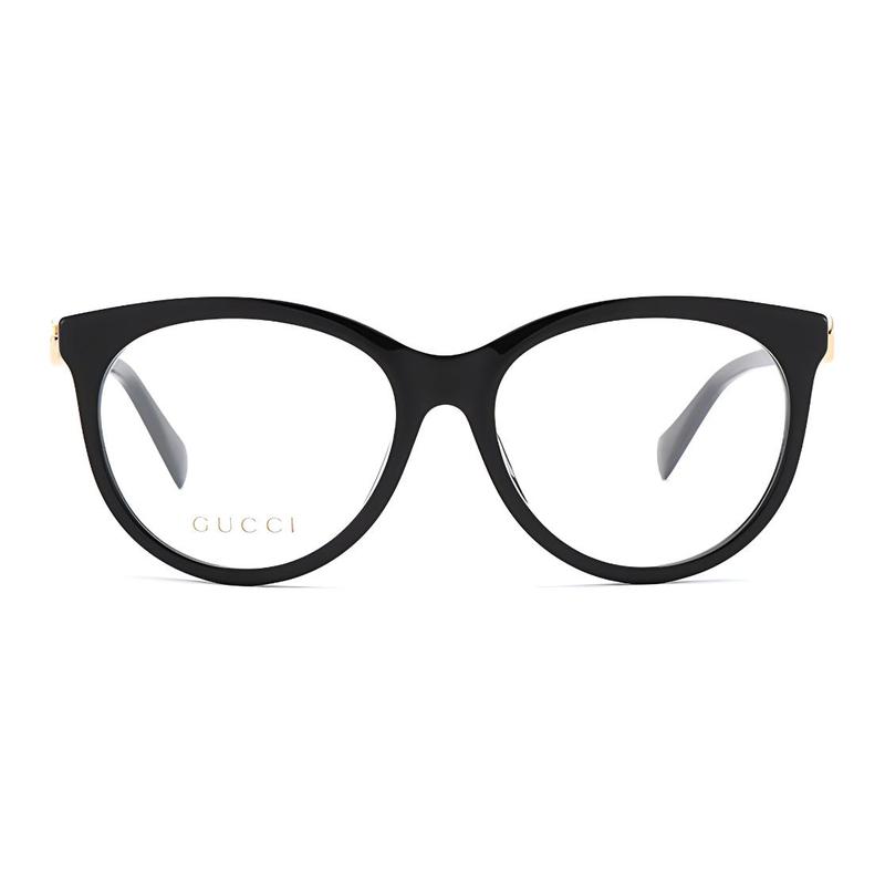 Gucci Logo side mark decoration butterfly optical glasses frame women's black Black 54mm glasses case (random size and color) + glasses cloth