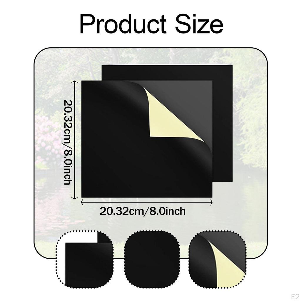Заплатки для ремонта прудовой пленки, 8 дюймов x 8 дюймов, легкие, прочные, липкие, водонепроницаемые ленты для швов