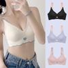 Ice Silk Traceless Bra Comfortable Panty for Woman One Piece Gather Comfortable Underwear Girl