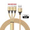 Lovebay 3 In 1 USB Fast Charging Cable Type C Micro IOS Multi Charger Cable for iPhone Huawei Samsung Nylon Braided Cord