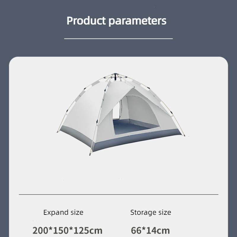Уличная портативная палатка для двух человек, ветрозащитная, водонепроницаемая, складная, полностью автоматическая палатка для кемпинга, кемпинг, палатка для наружного оборудования