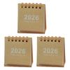 2026 Mini Desk Calendar Jan.2026-Dec.2026 12 Monthly Planner Small Standing Flip Calendar with Twin-Wire Binding for Home Office