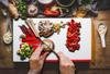 Szklana Płyta Deska Do Krojenia 52X30 Choinka
