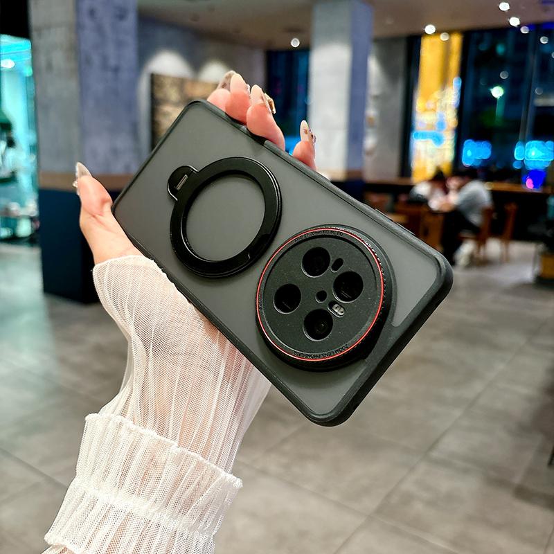 Для Huawei Mate 70 Pro+ 60 Pro Чехол для телефона из ТПУ с полной защитой объектива, с подставкой, магнитный, ударопрочный CMDLKZJ