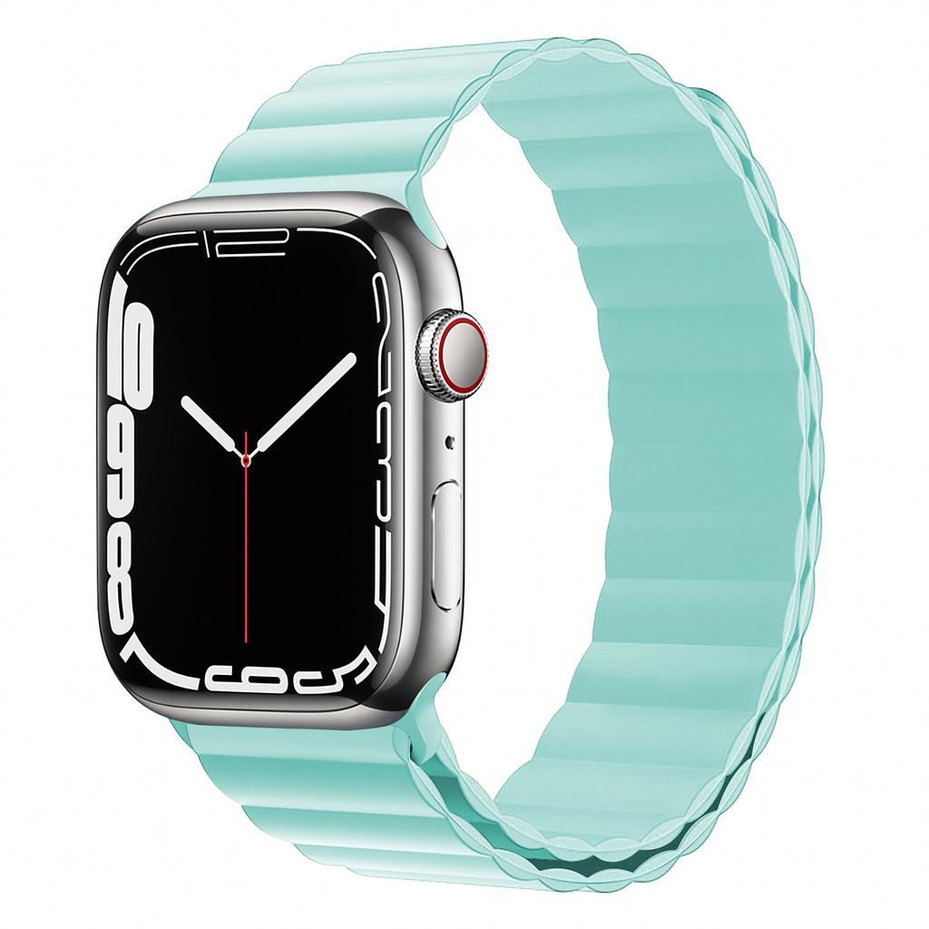 Магнитный петлевой ремешок Для Apple watch ultra 3 ремешок 44мм 40мм 45мм 41мм 42 49мм 46мм Силиконовый браслет iWatch series se 7 8 9 2 10