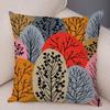 Абстрактное искусство Чехол на подушку Декоративное геометрическое растение Дерево Цветок Наволочка для дивана Дом Машина