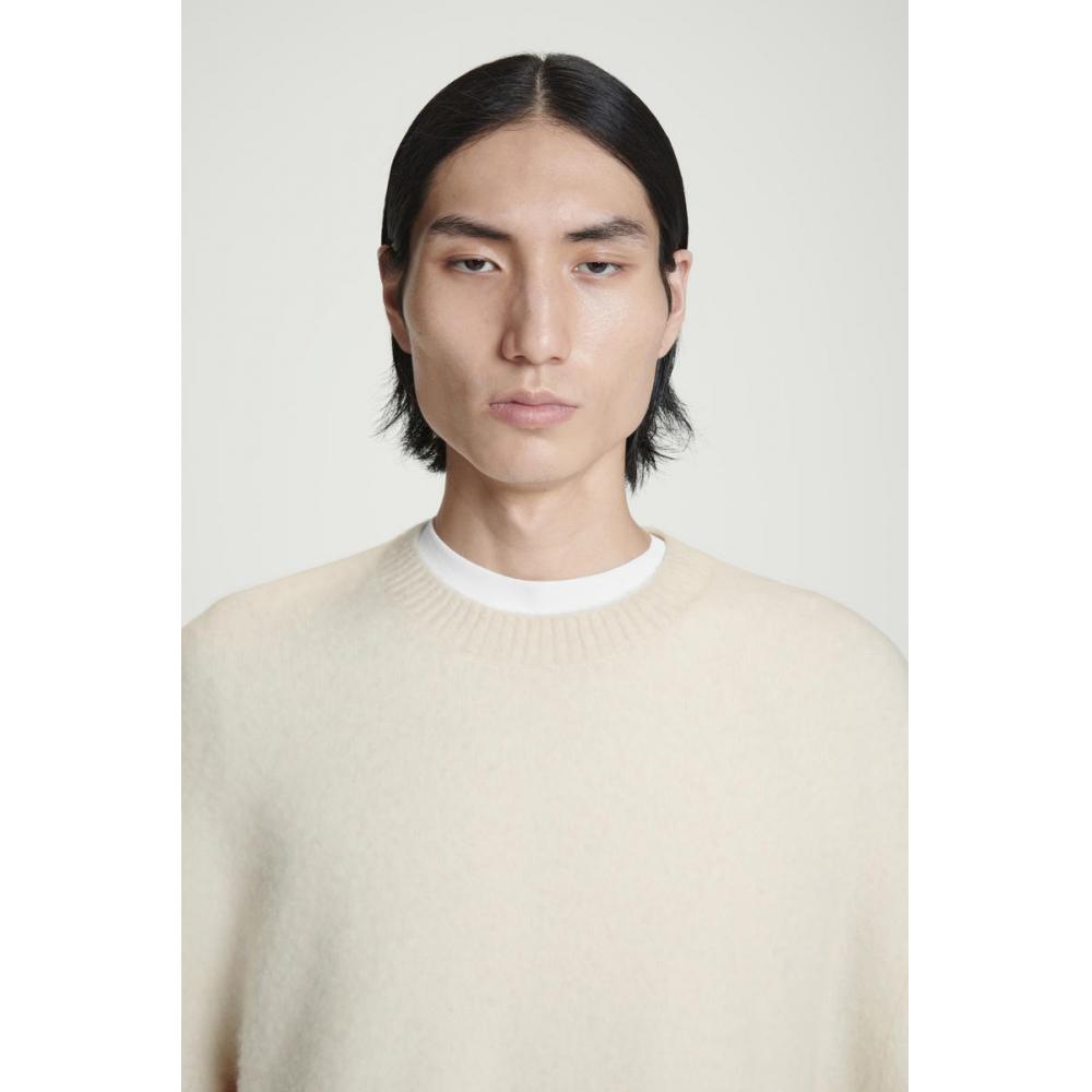 COS Японский шерстяной свитер с круглым вырезом